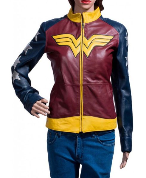 wonder woman leather jacket
