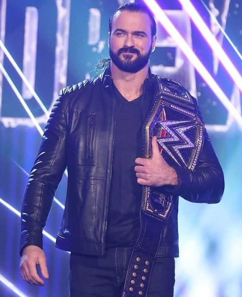 WWE Drew Mcintyre Padded Leather Jacket