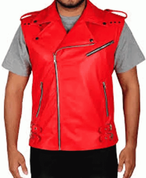 Shinsuke Nakamura Red Leather Vest