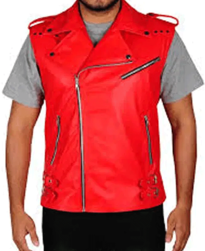 Shinsuke Nakamura Red Leather Vest