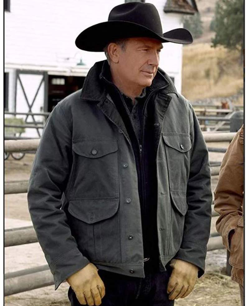 Yellowstone S02 Kevin Costner Grey Jacket