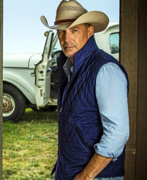 Kevin Costner Yellowstone Blue Vest
