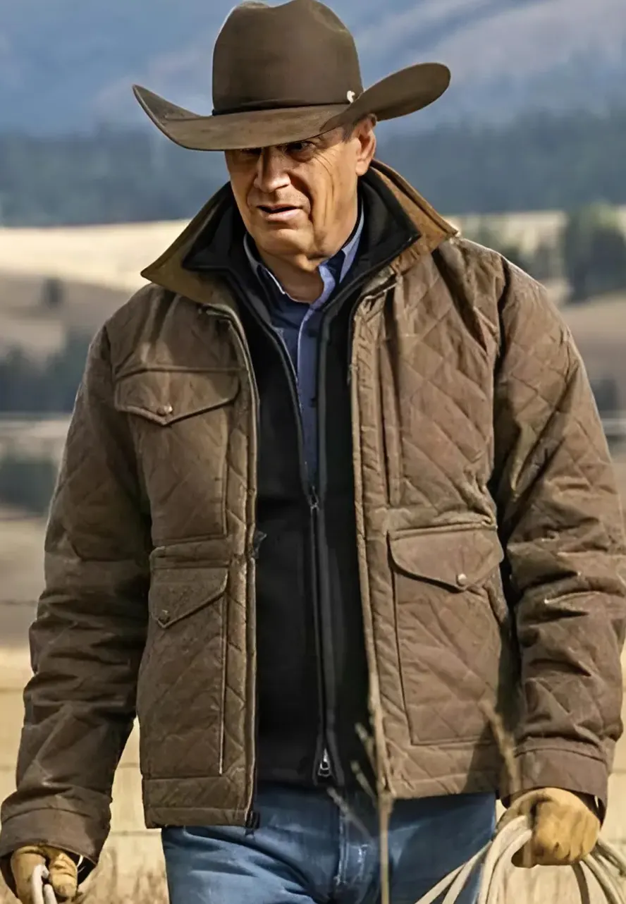 Yellowstone Season 4 John Dutton Quilted Jacket
