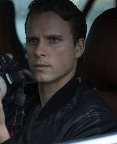 Adam Palsson Young Wallander Bomber Leather Jacket