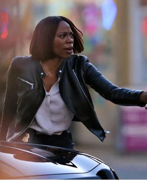 Yvonne Orji Spontaneous Leather Jacket