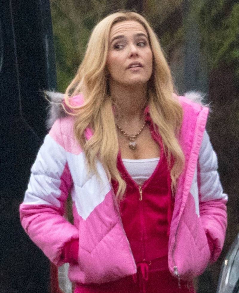 Zoey Deutch Zombieland Double Tap Pink Jacket